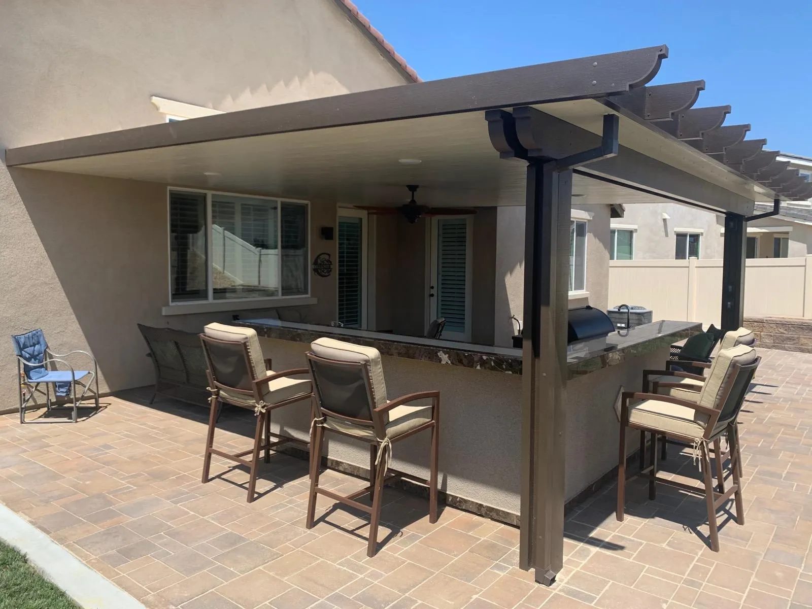 Duralum insulated patio cover for a Plano, TX home