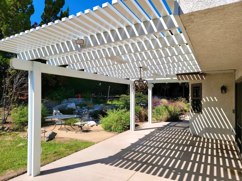 liberty bell shade solutions offers aluminum pergola design and installation service