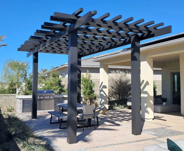 4k aluminum gazebo with double rafters for DFW