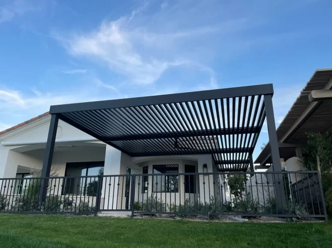 4K aluminum pergola