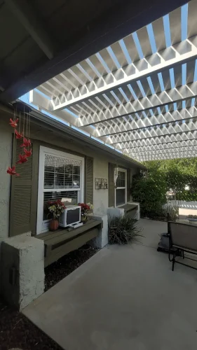 pergola attached to roof